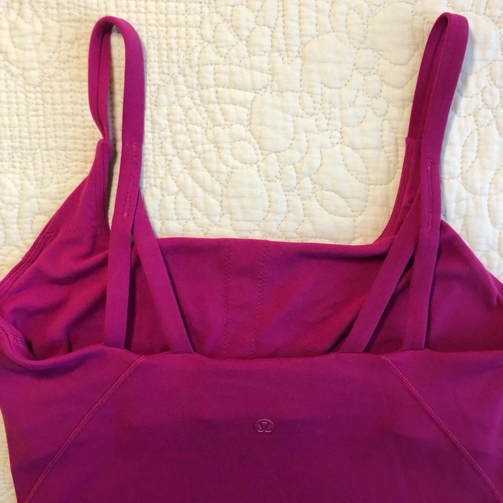 LULULEMON Women’s Magenta Purple Strappy Nulu Tank Top Sz 6 - Picture 7 of 13